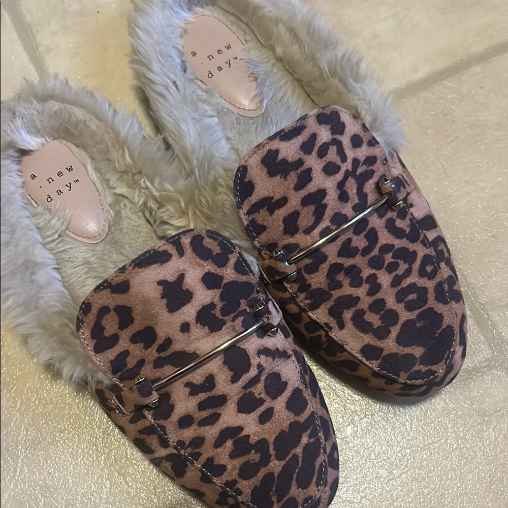 A New Day Women's Leopard Print mules